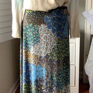 Multi colored maxi skirt